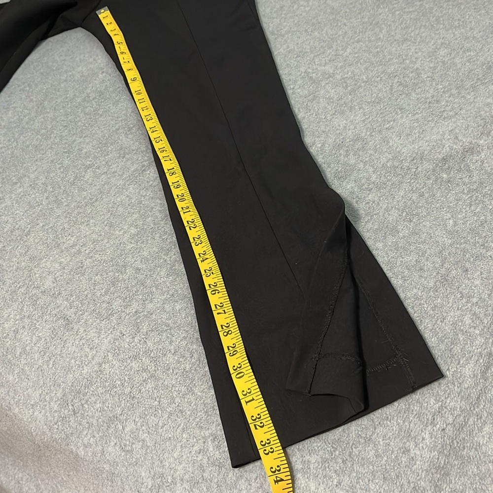 Zara High Rise Trouser Pants Large BlackSide Slit Office Career - Picture 6 of 12